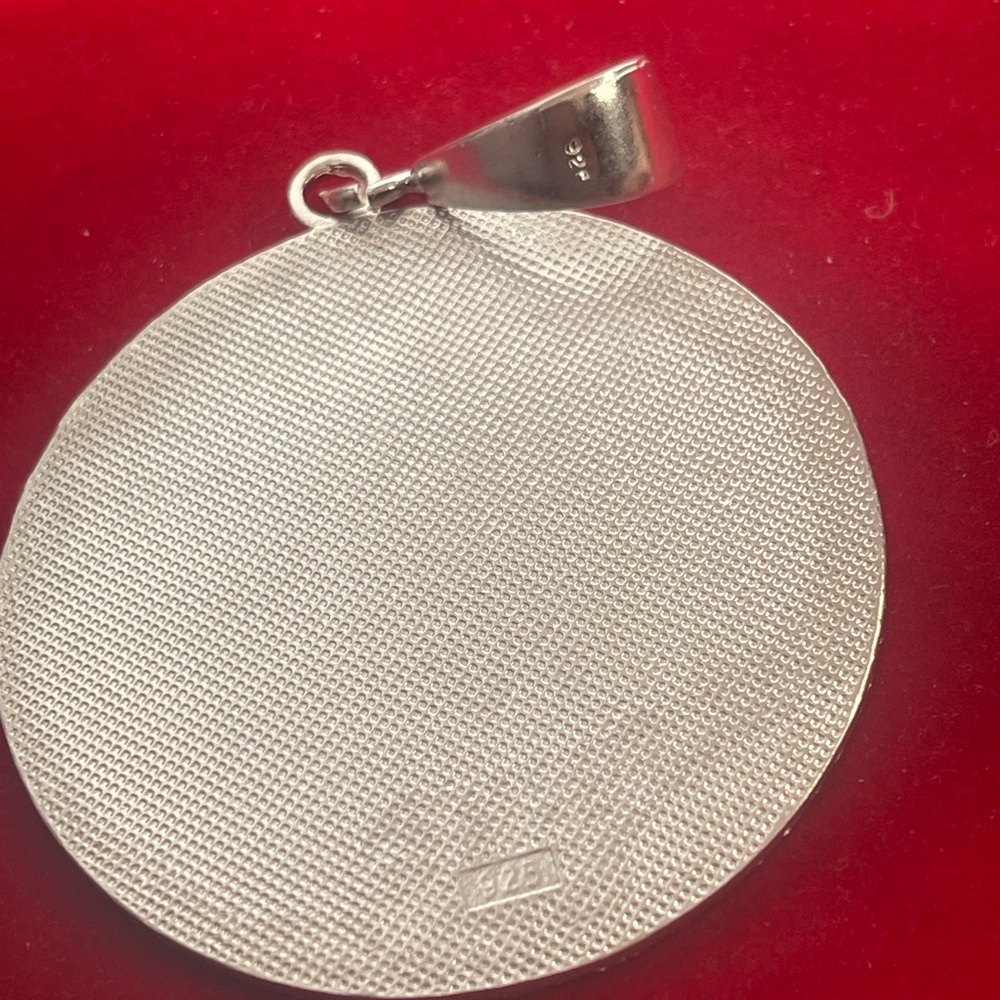 Solid 925 Silver Large Aztec Mayan Mexican Calend… - image 4